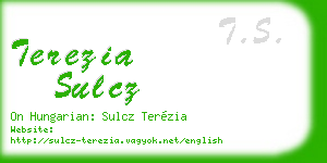 terezia sulcz business card